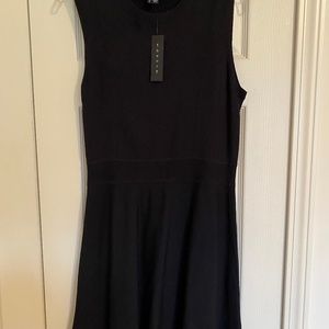 NWT Theory Silk Blend Black Dress Size L